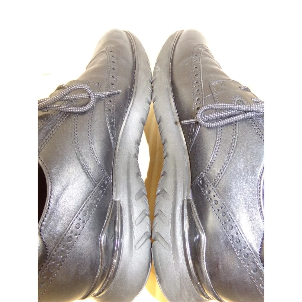 Rockport Total Motion Sport Wingtip Shoes C12661 Mens‎ Black Size 10.5 M READ